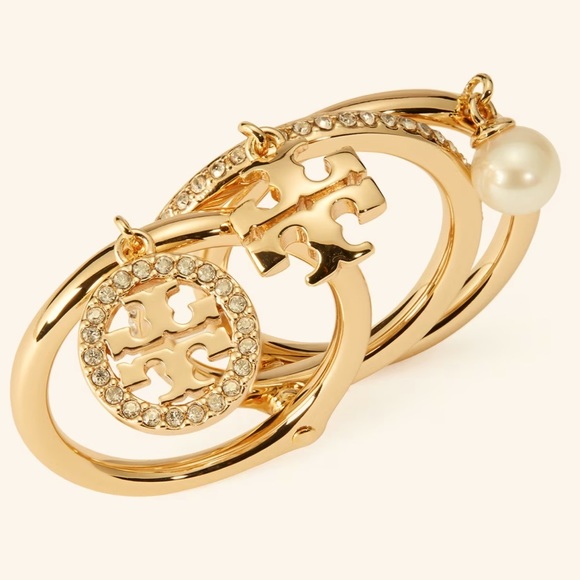 Tory Burch Miller pave / crystal charms  Ring - Picture 4 of 14